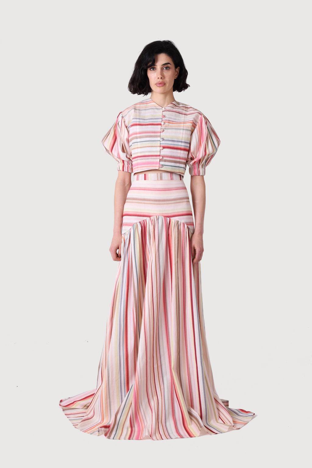 BLUSH LINEN THREE PIECE