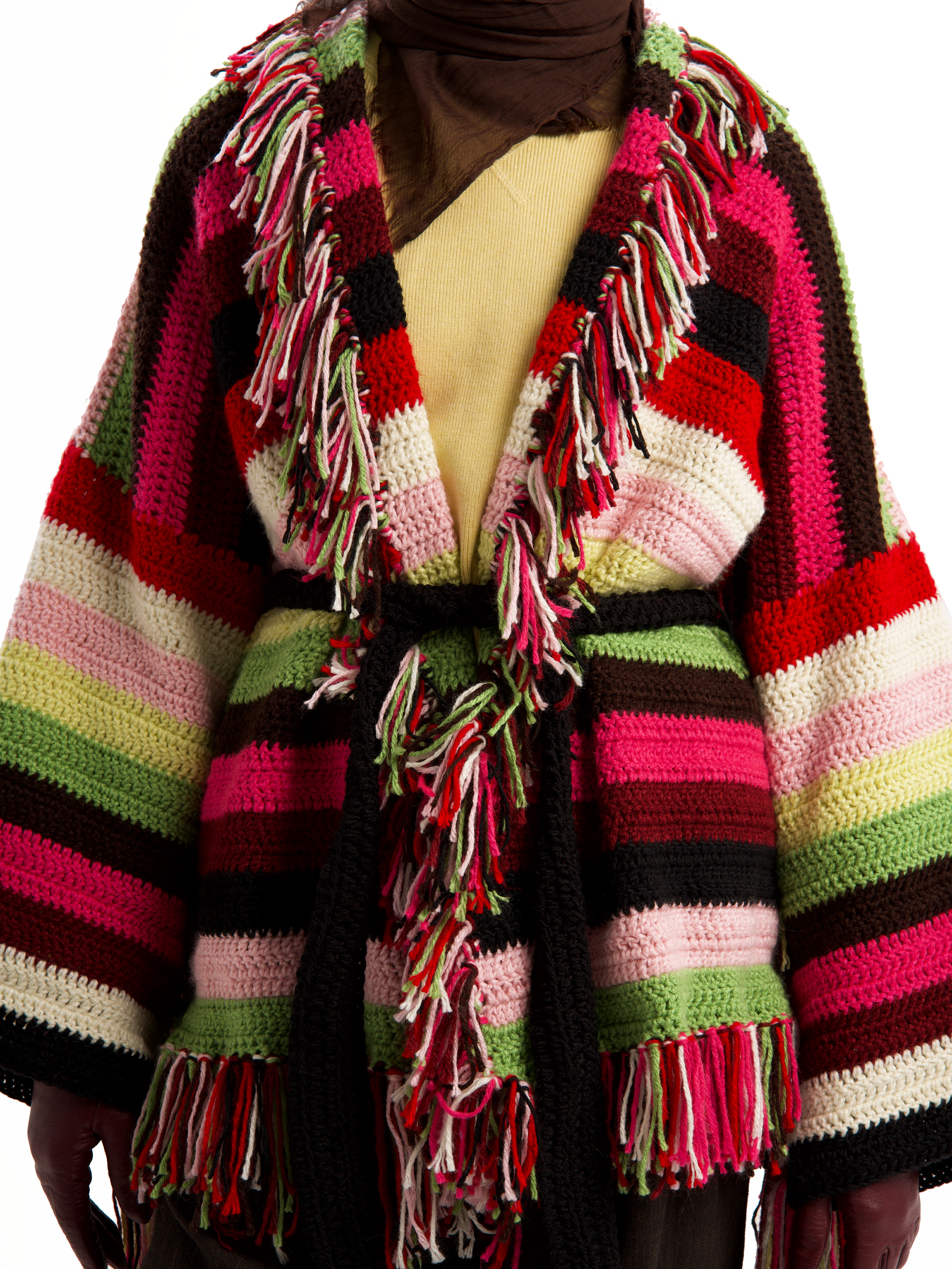 POUSSI WOOL KNIT CARDIGAN