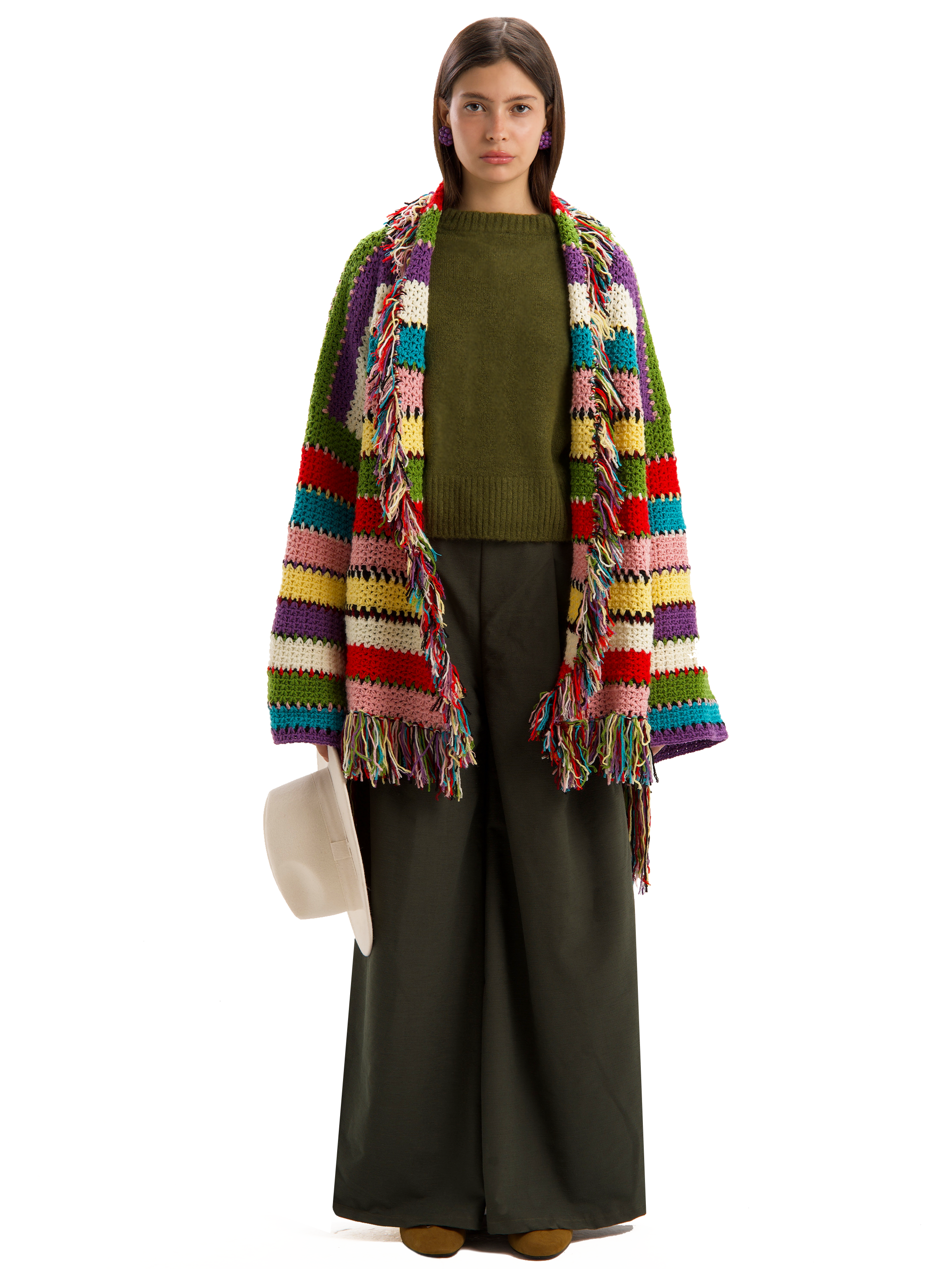 JOIE WOOL KNIT CARDIGAN