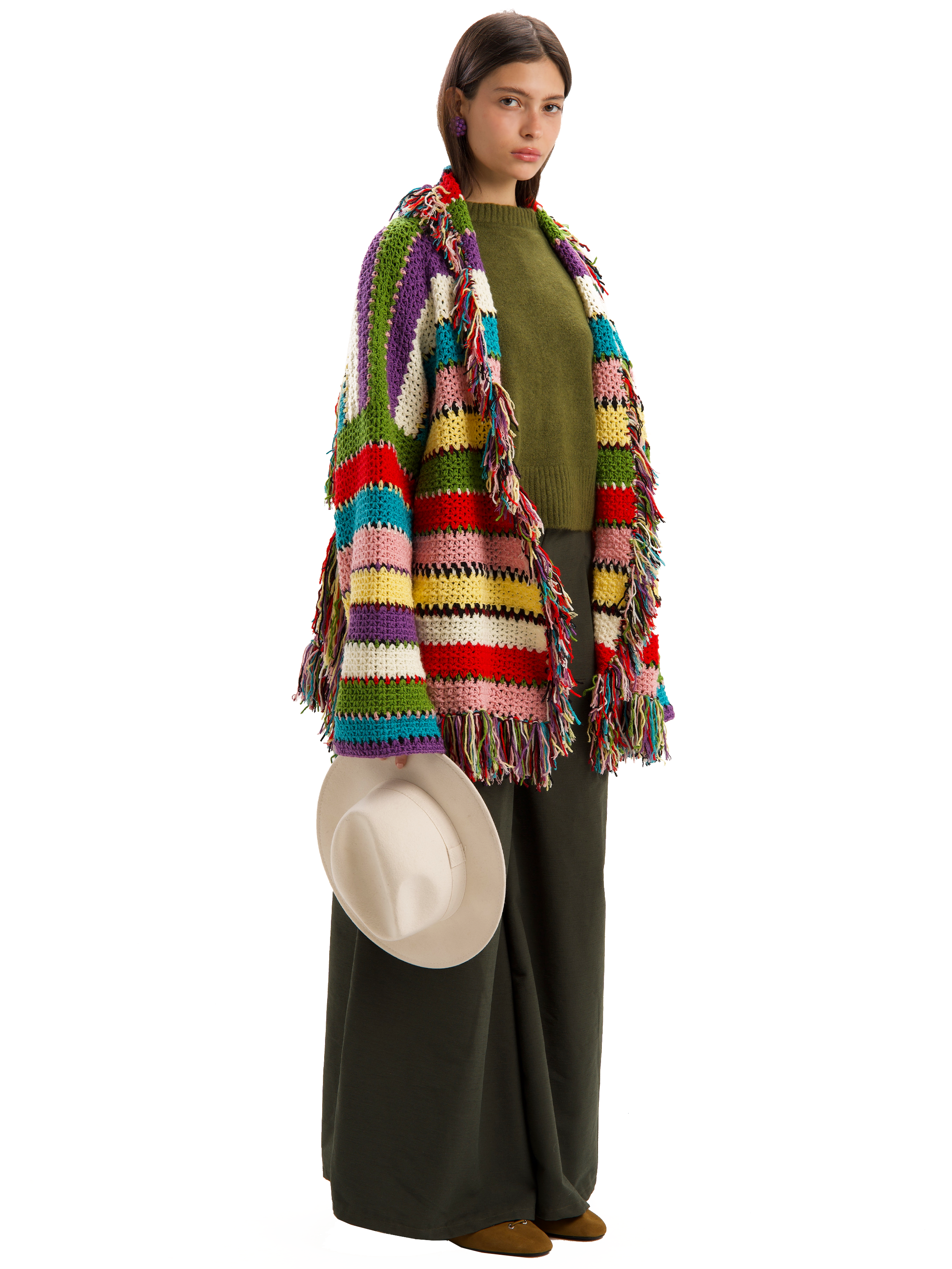 JOIE WOOL KNIT CARDIGAN