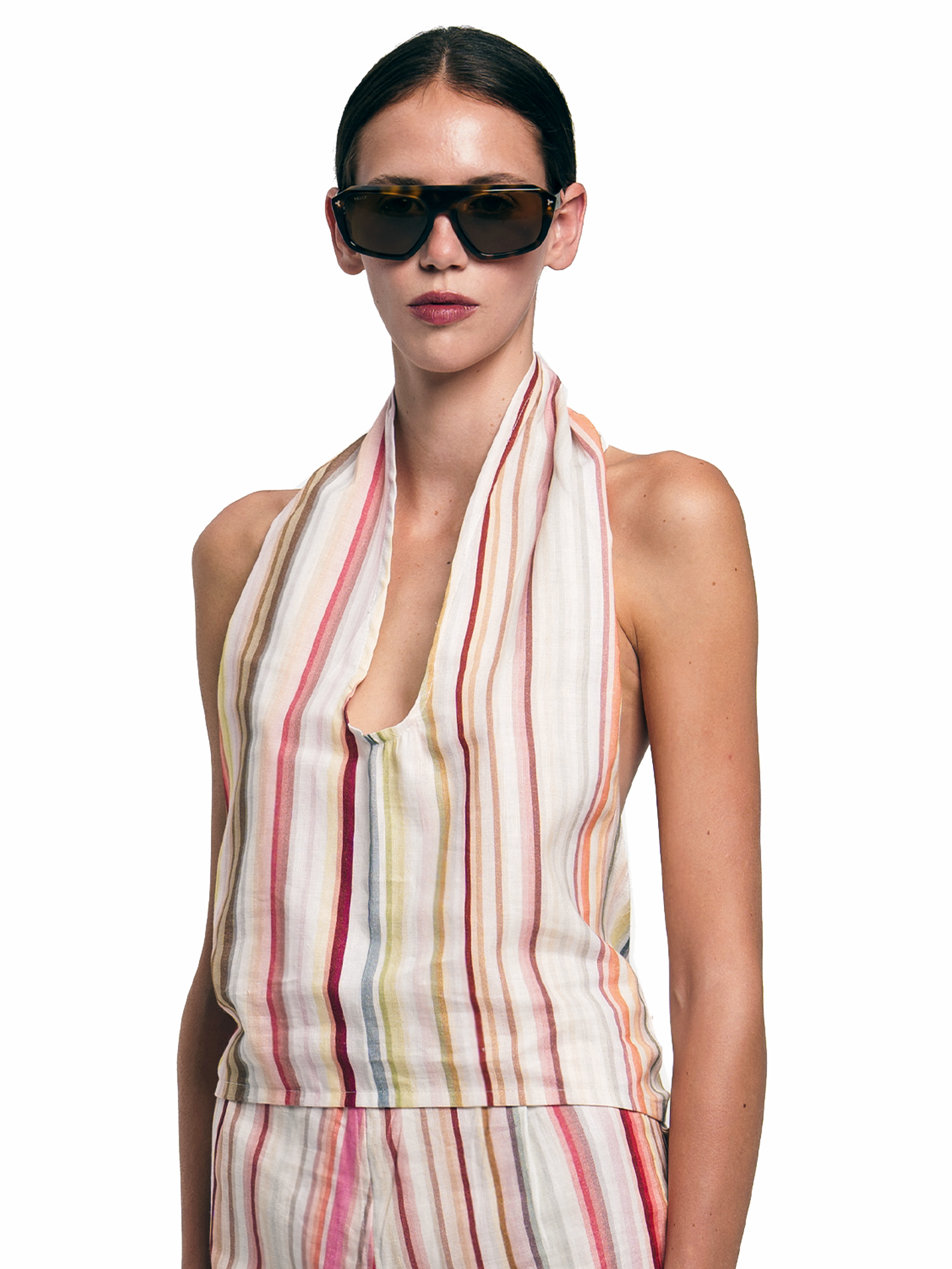 BLUSH LINEN TOP