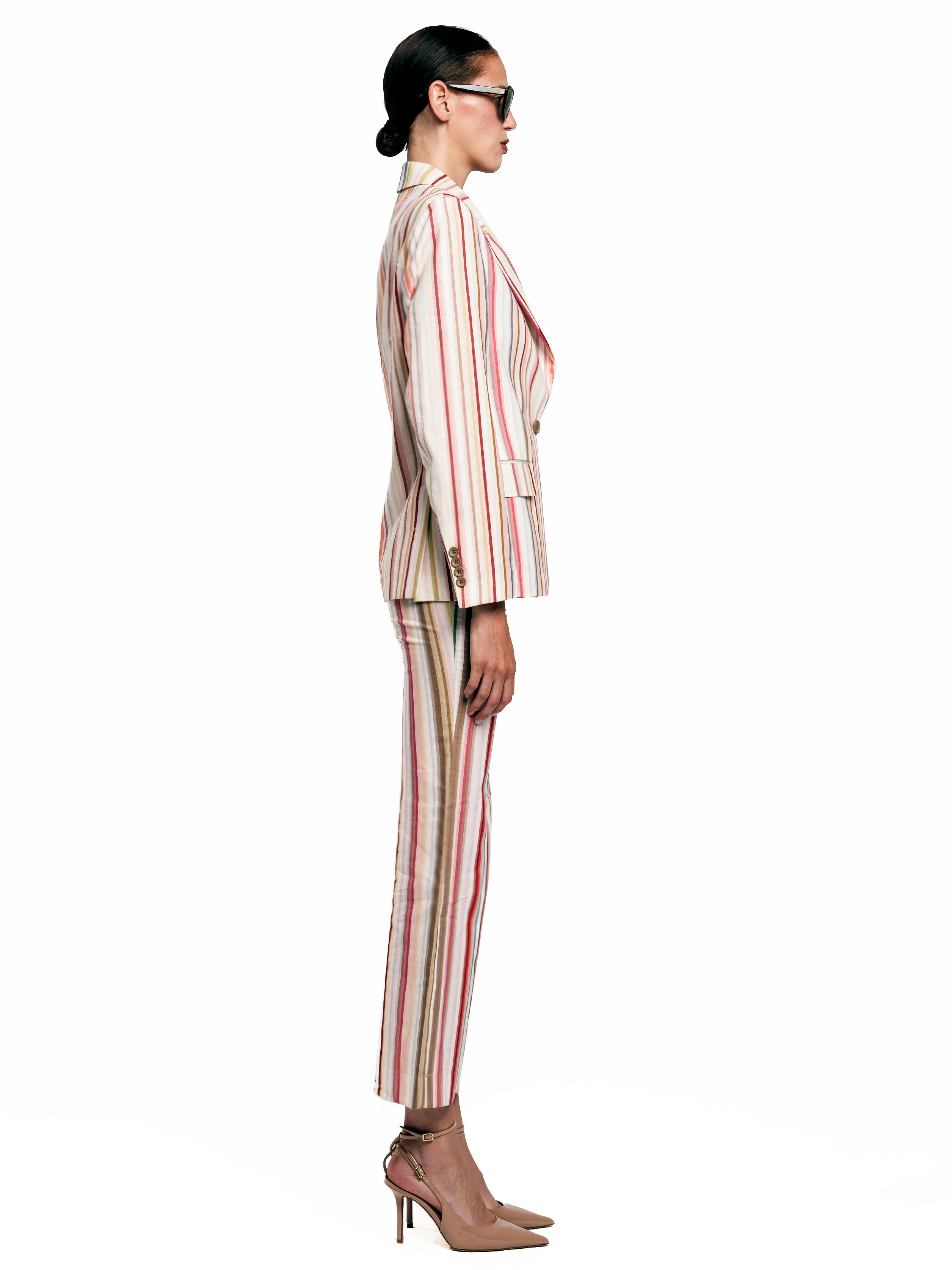 BLUSH LINEN TAILORED SUIT