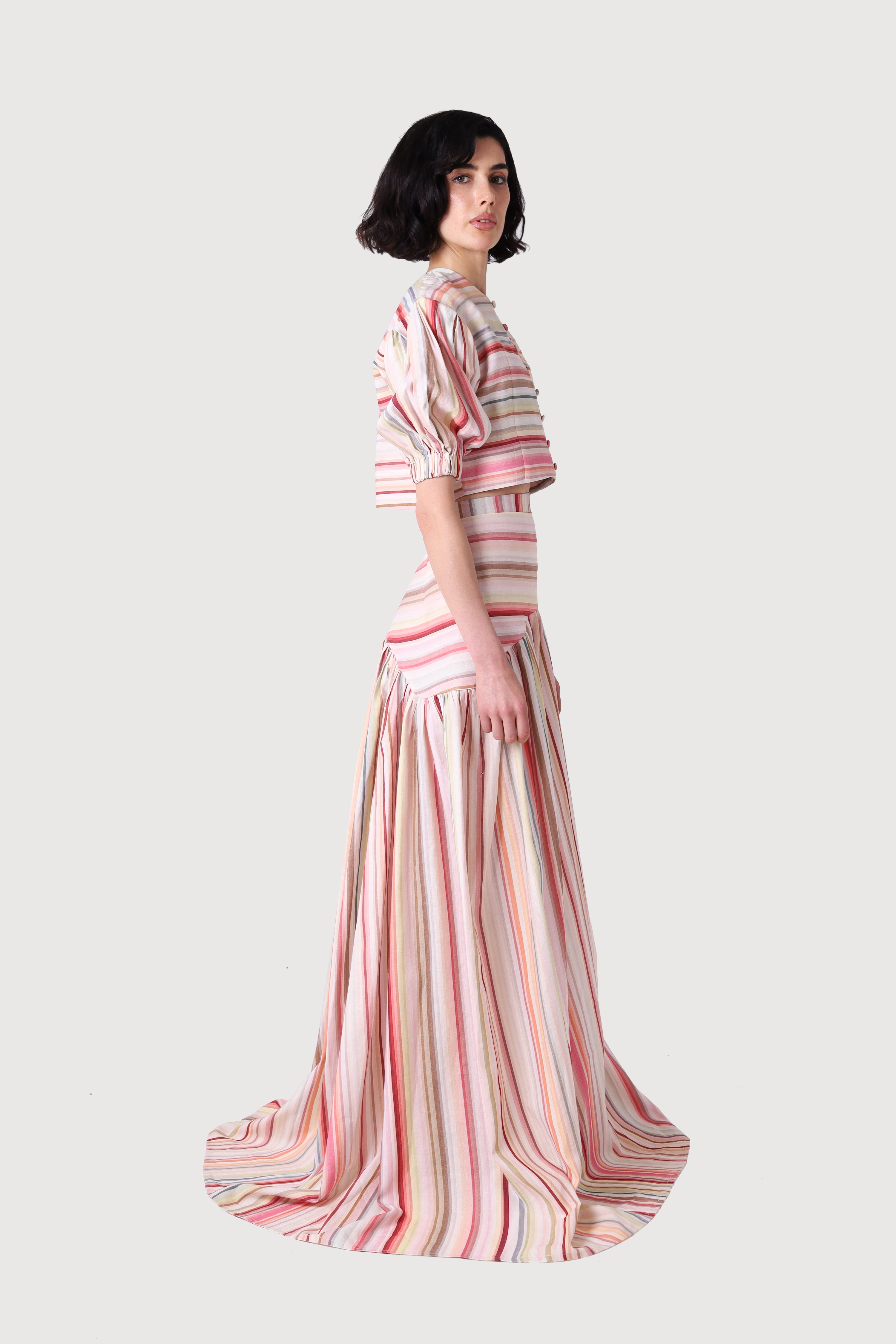 BLUSH LINEN THREE PIECE