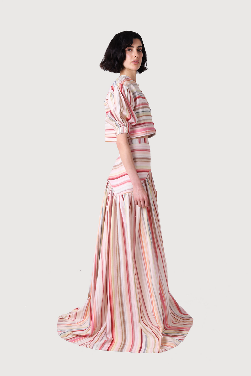 BLUSH LINEN THREE PIECE