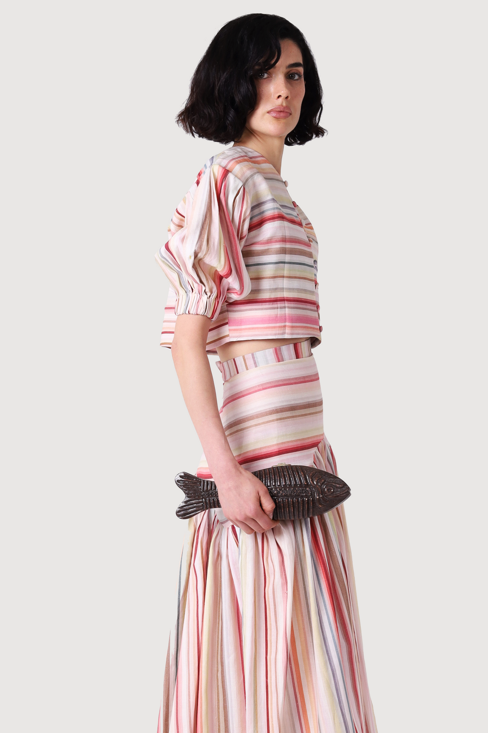 BLUSH LINEN THREE PIECE
