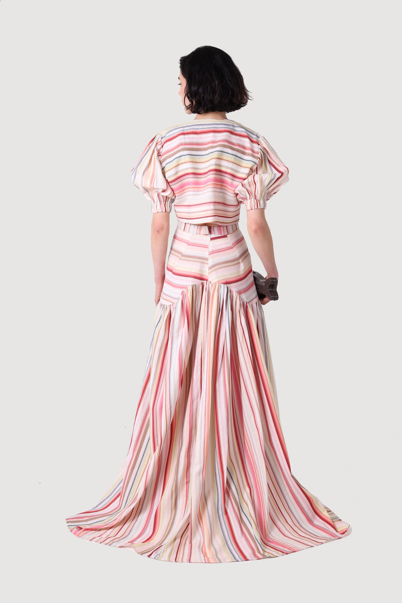 BLUSH LINEN THREE PIECE